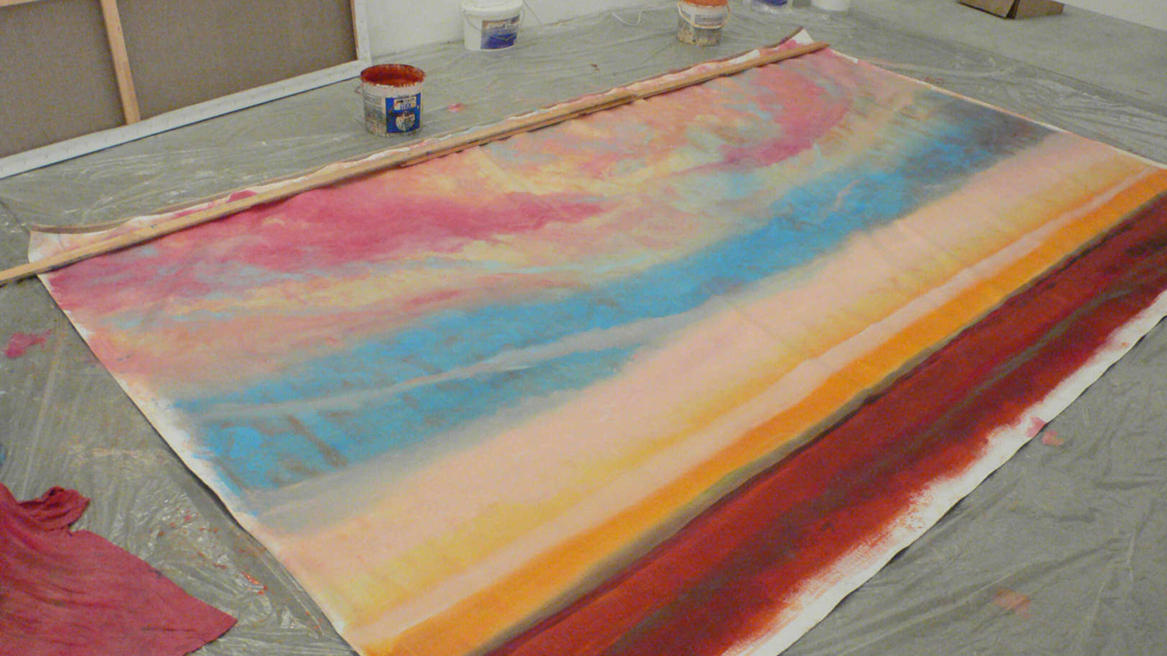 Grossformat in Arbeit